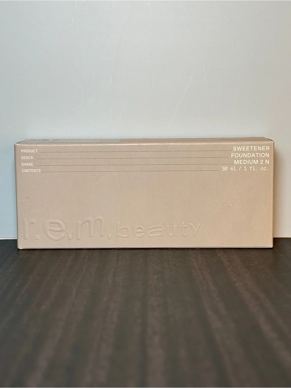 r.e.m. beauty sweetener foundation (medium 2 N) 30 ml / 1 fl oz NIB